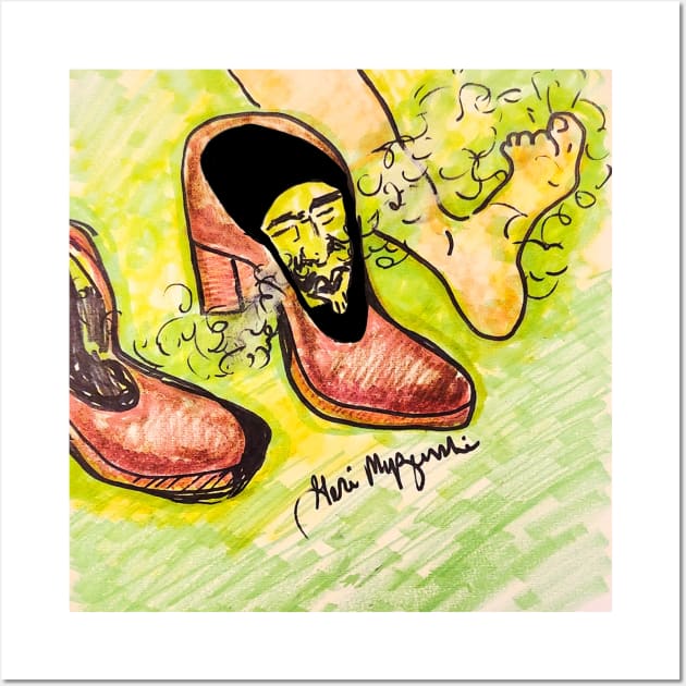 Frank Zappa - Stink-Foot Wall Art by TheArtQueenOfMichigan 
